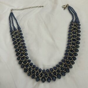 Blue and silver necklace